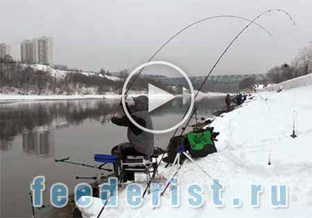 Зимняя рыбалка на Москва реке