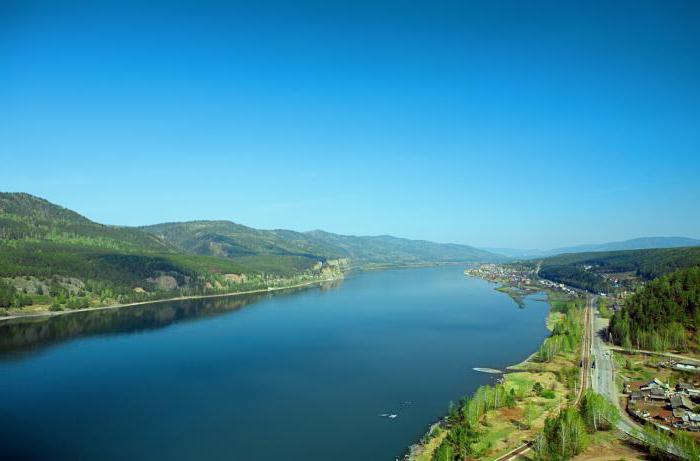 Река Ангара вытекает из озера Байкал