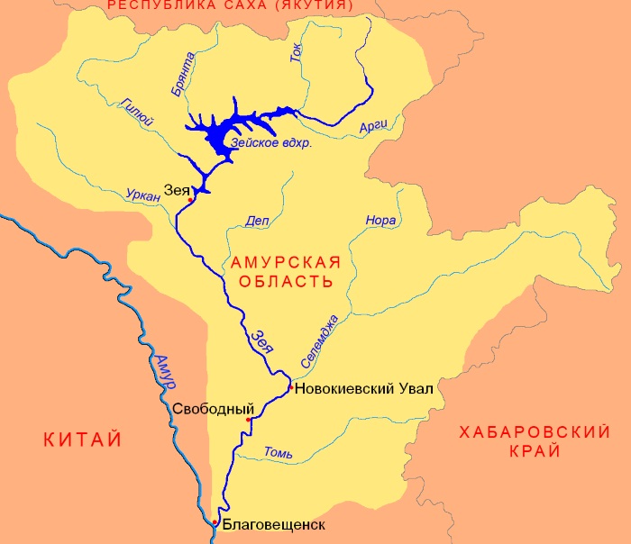 Река Амур на карте России. Где источник, рот. Описание: длина, глубина, течение, города.