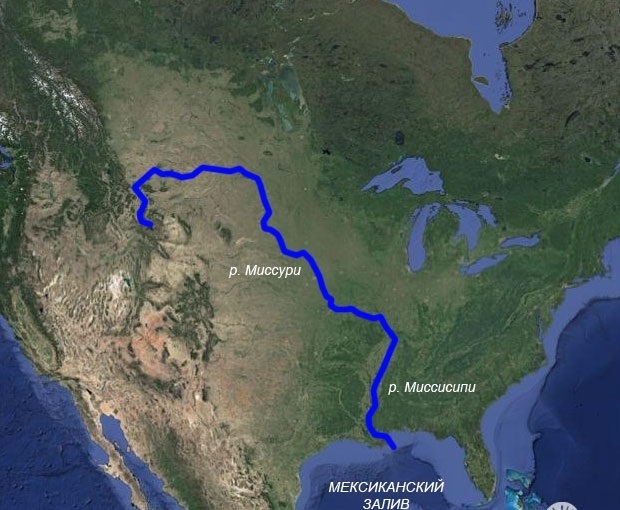 Река Миссисипи. Где находится на карте Северной Америки, источник и устье, факты