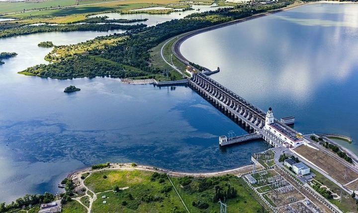 Цимлянская гидроэлектростанция, фото.
