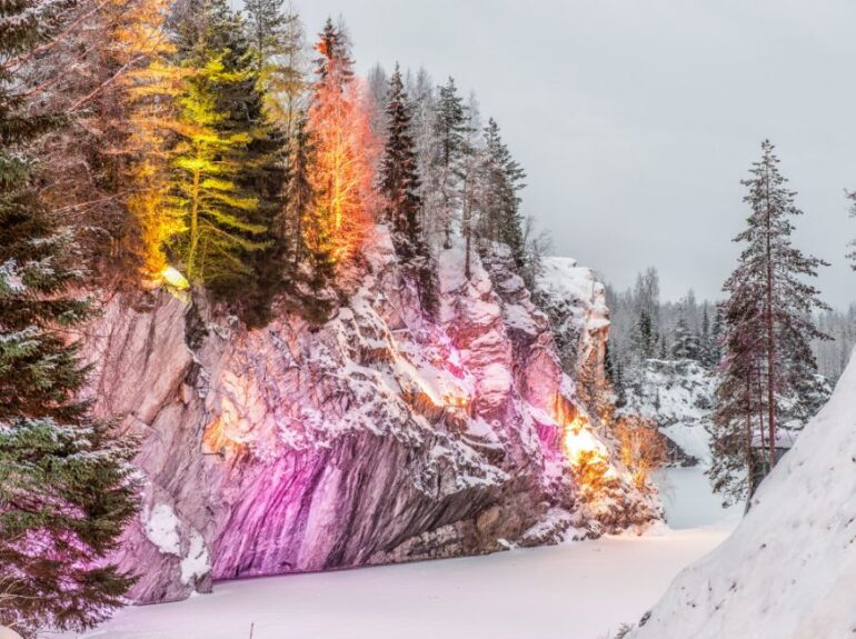 Природа в Карелии зимой